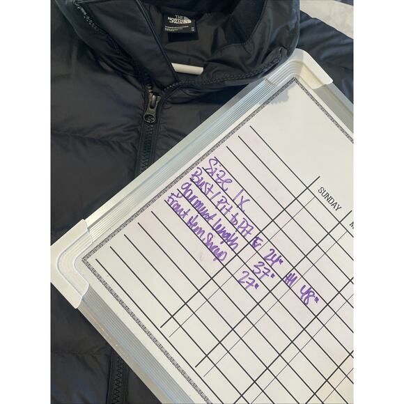 The North Face Metropolis Parka Coat Women's 1X Blk 600 Down Long Winter No Hood - Picture 12 of 16